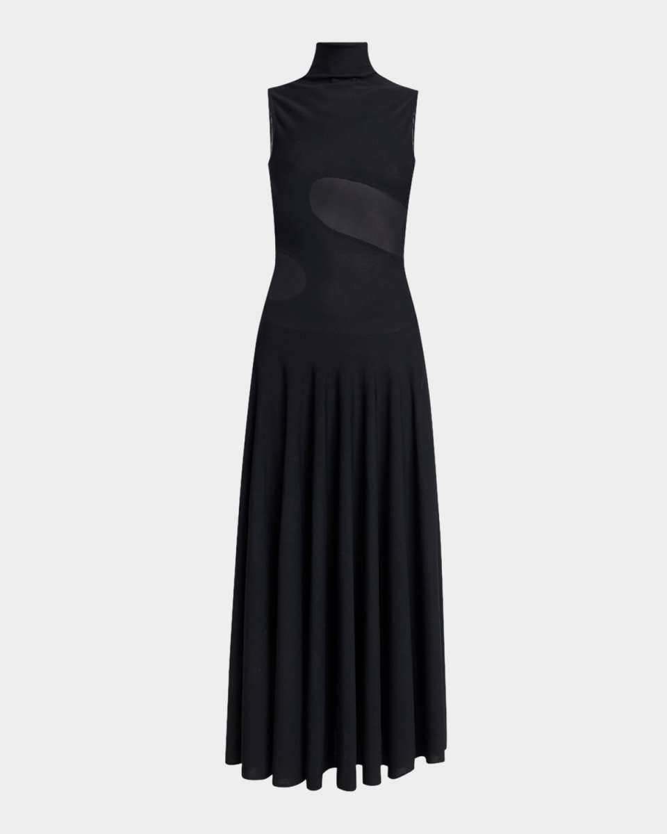 Slinky Knit Cutout Midi Dress